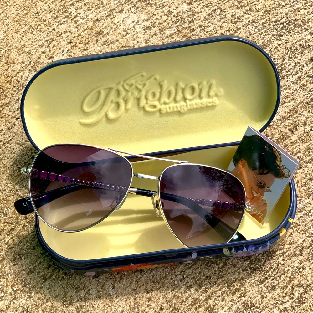 Brighton “Pretty Tough” Aviator Style Sunglasses.